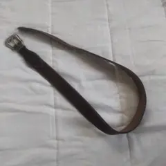ブラウン ベルト 装飾的バックル 約80cm