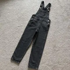 美品　Ｈ＆Ｍ　ブラックデニムオーバーオール