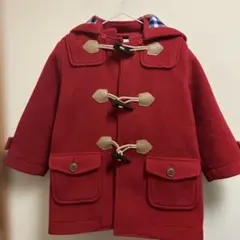 Miki House ミキハウスフリース ダッフルコート 赤　100