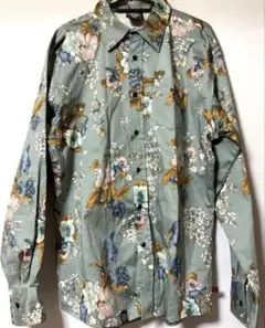 90s vintage DOG TOWN 総柄シャツXLサイズ　ドッグタウン花柄