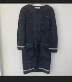 sacai luck サカイラック　ニットロングカーディガン　ブラック　サイズ1