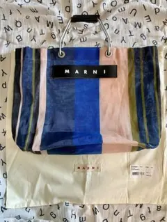希少品 MARNI ストライプ トートバッグのサムネイル