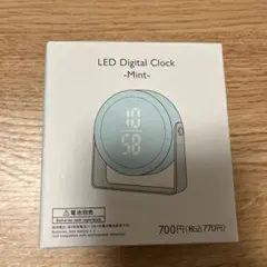 THREEPPY LEDデジタル置時計 ミント