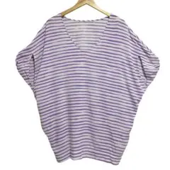 ROPE' PICNIC ロぺピクニック Vネック 半袖 ボーダー チュニック