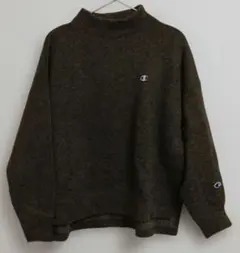 (即購入可)Champion レディース M ダークブラウン ハイネックセーター