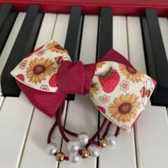 ハンドメイドリボンヘアゴム