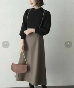 URBAN RESEARCH ROSSO キャミサロペットフレアスカート