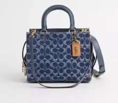 極希少　COACH ローグバッグ25 2way シグネチャーデニム