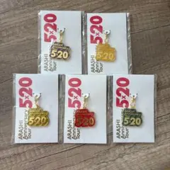 嵐　ARASHI　5×20　会場限定　チャーム　キーホルダー　5点セット　まとめ