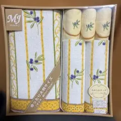 Michelle J タオルセット 花柄刺繍