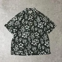 90s エディーバウアー アロハシャツ かりゆしシャツ リネン素材 麻 Lサイズのサムネイル