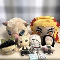 鬼滅の刃　メガジャンボ寝そべり/寝そべり/ともぬい　　ぬいぐるみ6体セット