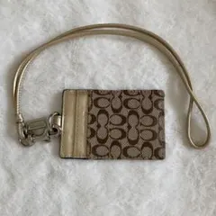 コーチ パスケース IDカードホルダー付き