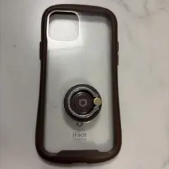 iFace iPhone12 ケース　リング付き　ブラウン