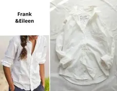 Frank&Eileen　BARRY 　バリー　人気　ホワイト　シャツ　シワ加工