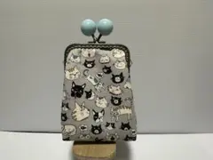 【1点のみ・早い者勝ち】ハンドメイドがま口ポーチ・タバコケース