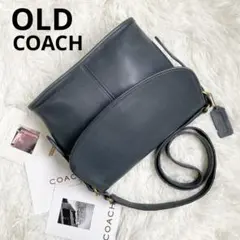 希少 vintage coach old archive ネイビー系 青系