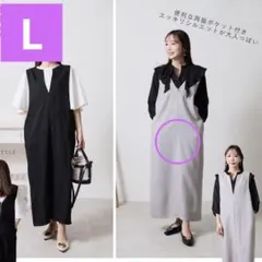 しまむらmakiジャンバースカートLサイズのサムネイル