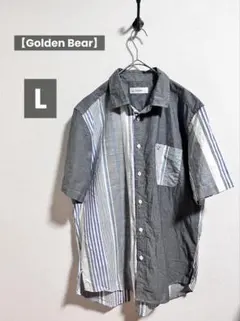 【Golden Bear】ゴールデンベア メンズ 半袖 シャツ Lのサムネイル