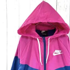 Nike プレイヤーズウーブンジャケット ウインドブレーカー ピンク 青 L