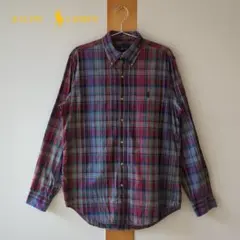 Ralph Lauren BDチェックシャツ 赤緑