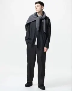 UNIQLO ユニクロ ワイドテーパードジーンズ ブラック