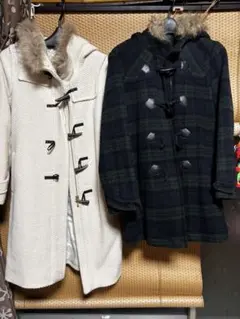 ダッフルコート フード付き 2枚セット　無印ほか　価格交渉OK