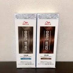 ウエラ　カラースタジオ　ヘアカラー　クールアッシュ & シナモンブラウン　2種のサムネイル
