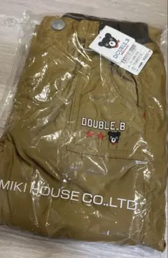 新品　120 ミキハウス　ダブルビー　長ズボン フリース　裏起毛