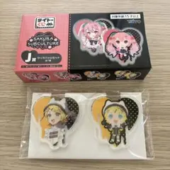タイトーくじ　SAKURA SUBCULTURE クリアバッジ鏡音リンセット