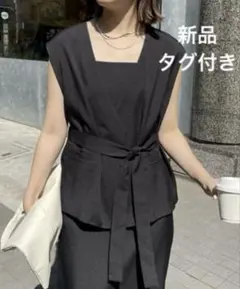 CAPRICIEUX LE'MAGE カプリシュレマージュ　ベルト付ミドルベスト