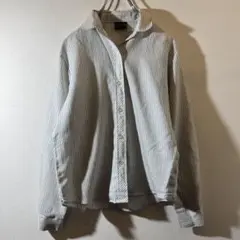 C-67 USA製　Azzardo ストライプ柄長袖シャツ