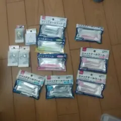 DAISO 釣り具セット ワーム ジグヘッド フックのサムネイル
