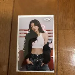 TWICEジヒョ　FCオフラインくじ参加賞クリアカード
