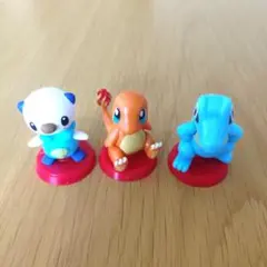 チョコエッグ　ポケットモンスター　旅立ちの3匹 ミジュマルワニノコヒトカゲ