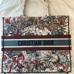 【新品】ディオール トートバッグ ブックトート ラージ　エンブロイダリー