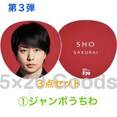 1セットのみ❗️新品未開封☆嵐 5×20 第3弾★櫻井翔／大小うちわ・ファイル