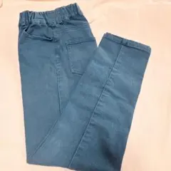 GU ダークブルー ロングパンツ140cm　キッズ男の子