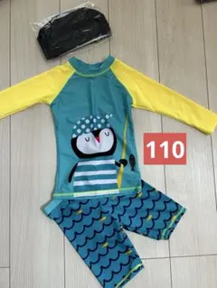 新品ラッシュガードスイムパンツセット 男の子　水着3点セットサイズ110