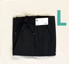 新品タグ付きGUバレルレッグプルオンパンツQ黒Lサイズ　ブラック　ジーユー