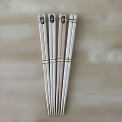 【長期保管品】天然木　お箸 4本セット シンプルデザイン