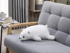 CAINZ ぬいぐるみ ホワイト 24×45×15cm