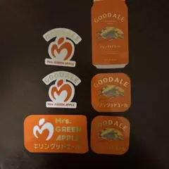 キリングッドエール　ミセスグリーンアップル　オリジナルステッカー　6枚