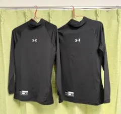 アンダーアーマー キッズボーイズ 野球 インナー ブラック 2枚セット 150㎝