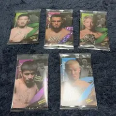 RIZIN ラジャブアリ•シェイドゥエラフRウエハースカード　他4枚