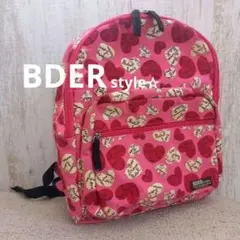 BdeR　リュックサック　かわいいピンク　赤いハート柄　女の子　遠足　校外学習のサムネイル