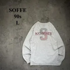 90s【SOFFE】ソフィー（L）USA製＊星条旗タグ＊バックプリント＊胸ろごのサムネイル