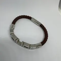POLICE レザー ブレスレット　ポリス　バングルのサムネイル