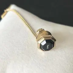 【希少】YSL オクタゴナル ネクタイピン ゴールド/ブラック