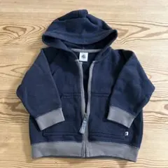 Petit Bateau フルジップ フード付きパーカー　 74cm